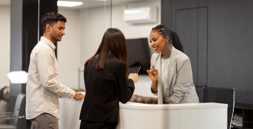 Office reception desk