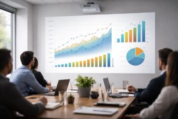 découvrez les chiffres projetés clairement grâce au vidéoprojecteur epson pour optimiser votre investissement locatif.