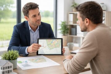découvrez une explication claire du plu et des servitudes sur un terrain, présentée simplement à votre client via ipad pour une meilleure compréhension.
