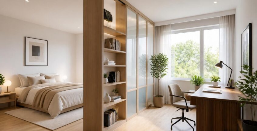 découvrez comment diviser une chambre en deux espaces fonctionnels et esthétiques grâce à des techniques simples et efficaces. conseils pratiques pour optimiser votre intérieur.
